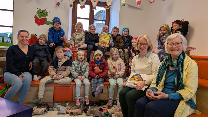 Vorlesetag mit den Kindergartenkindern