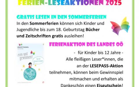 Flyer Ferien-Lesekationen 2025